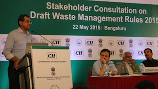 Leo Saldanha arguing the CII MoEF Waste Consultation is illegal