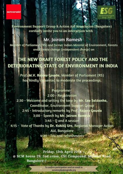 Jairam Ramesh speaks on Forest Policy